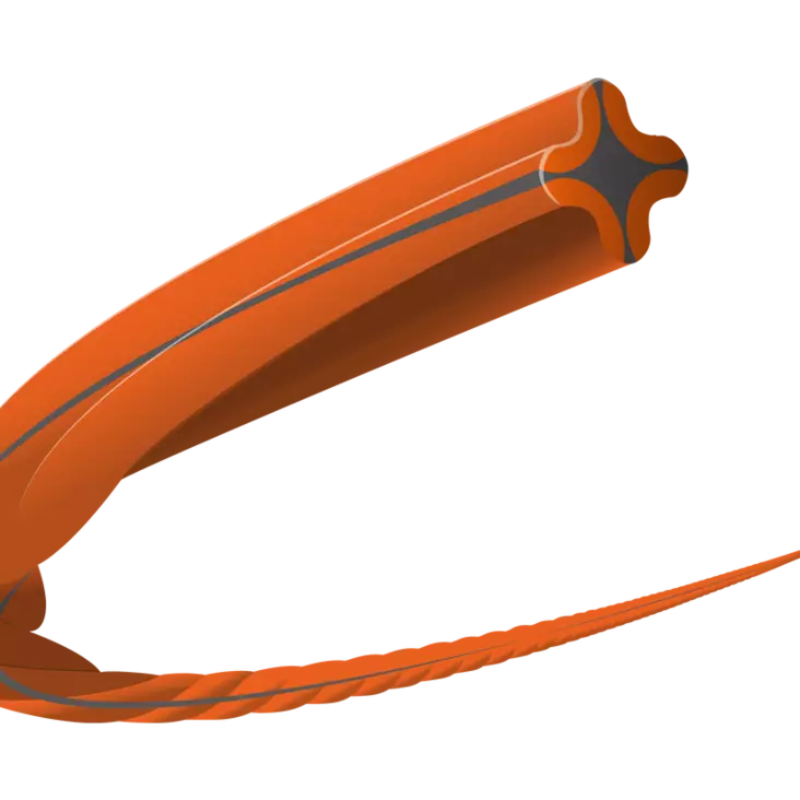 Whisper Twist Ø2,0 mm x 15 m, oranssi/musta - Siimat, varaterät - 597669110 - 1