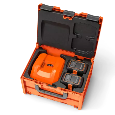 Husqvarna Akkulaatikko BC1-UN paketti sis. 2 kpl 40-B330X akkuja ja 1 kpl 40-C750X laturin - Husqvarna akut ja laturit - 548918001 - 1