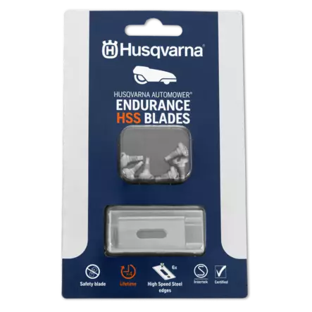 TURVATERÄ 6 KPL ENDURANSE HSS, ERITTÄIN KESTÄVÄ - Robottileikkureiden lisävarusteet, terät - 599805201 - 2