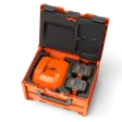 Husqvarna Akkulaatikko BC1-UN paketti sis. 2 kpl 40-B220X akkuja ja 1 kpl 40-C500X laturin - Husqvarna akut ja laturit - 970855501 - 1
