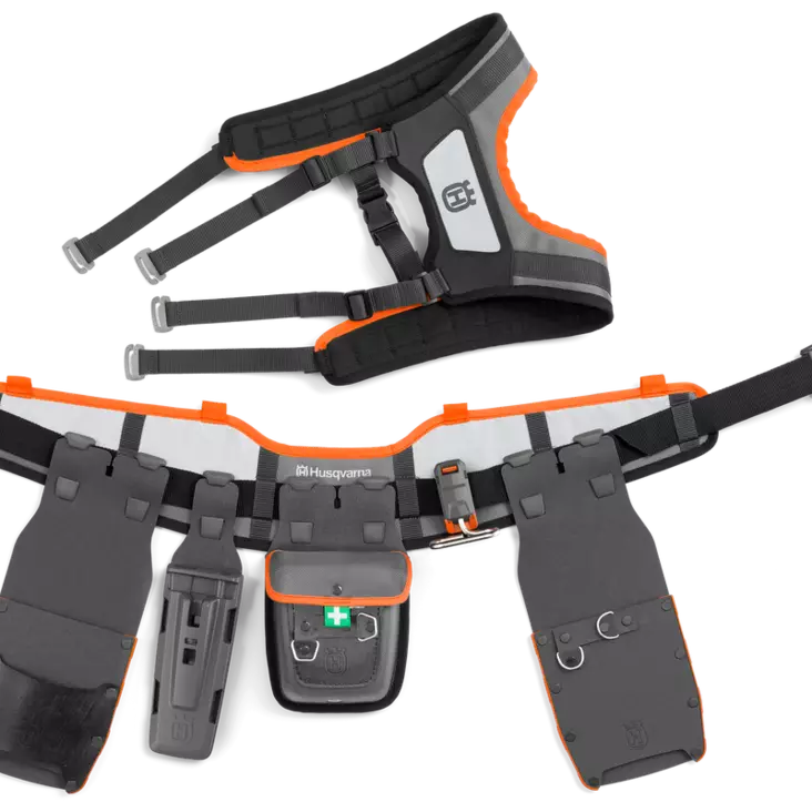 Flexi Työkaluvyö, 2x Combi kotelo (toisessa kiilapidike), EA tasku, viila-, työkalupidike - Husqvarna metsätyökalut - 593837201 - 1