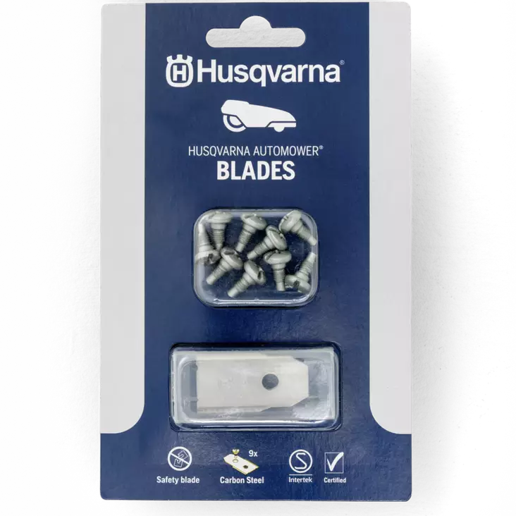 TURVATERÄT 9 KPL, PITKÄIKÄINEN - Robottileikkureiden lisävarusteet, terät - 577864603 - 1